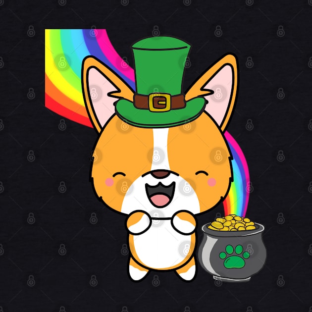 Funny corgi celebrates st patricks day by Pet Station